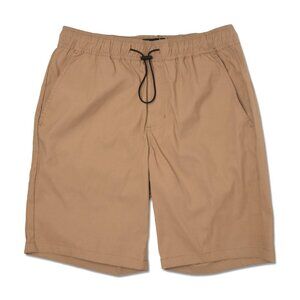 Joe's Jeans Mens Nylon Shorts Stretch Casual Elastic Bungee Waist Brown Medium